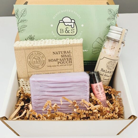 B&S Lavender Shea Butter Soap Set - Picture 1 of 1